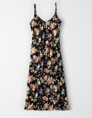 Женские платья American Eagle AE Printed Slit Midi Dress — фото 3