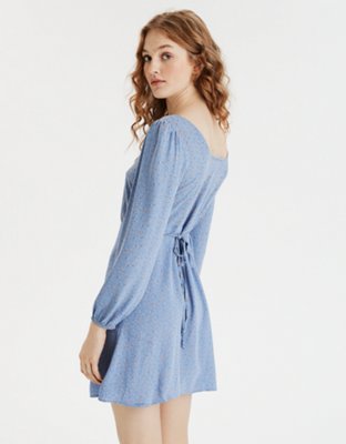 Женские платья American Eagle AE Long Sleeve Square Neck Mini Dress — фото 2