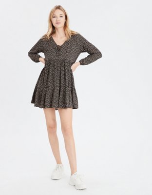 baby doll long sleeve dress