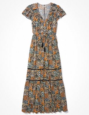 Женские платья American Eagle AE Printed Tiered Maxi Dress — фото 3