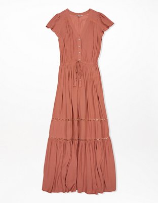 AE Printed Tiered Maxi Dress