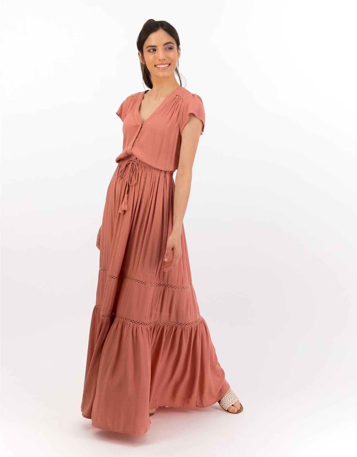 AE Printed Tiered Maxi Dress