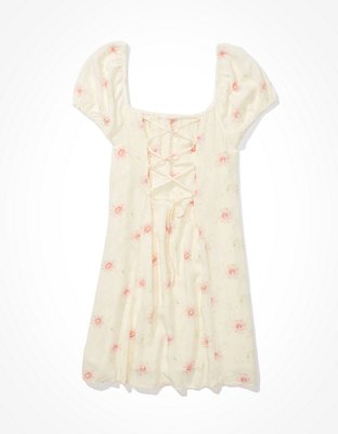 AE Puff Sleeve Mini Dress | American Eagle