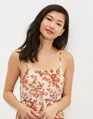 Женские платья American Eagle AE Floral Embroidered Tiered Babydoll Dress — фото 4