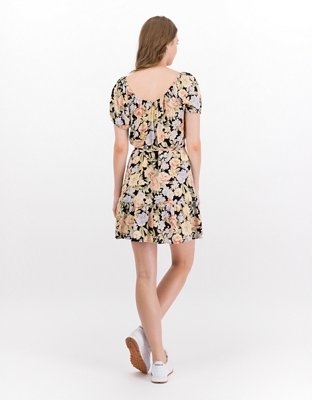 AE Puff-Sleeve Wrap Dress