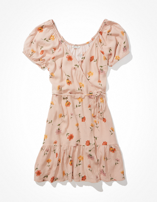 AE Puff-Sleeve Wrap Dress