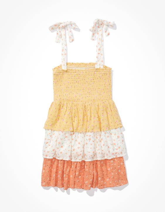 AE Floral Smocked Mini Dress