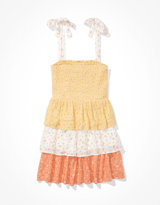 AE Floral Smocked Mini Dress