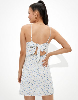 AE Floral Tie-Back Mini Dress