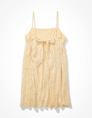 Женские платья American Eagle AE Printed Tie-Back Mini Dress — фото 4