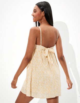 Женские платья American Eagle AE Printed Tie-Back Mini Dress — фото 2