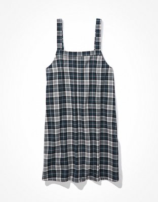 Женские платья American Eagle AE Plaid Overall Mini Dress — фото 3