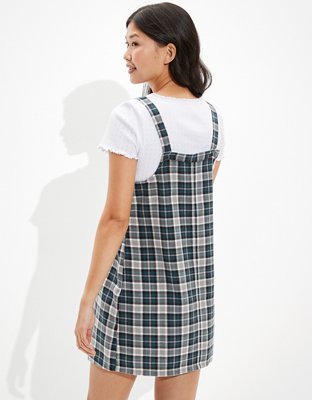 Женские платья American Eagle AE Plaid Overall Mini Dress — фото 2