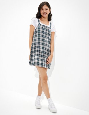 plaid overall mini dress CUPSHE Mini Dress for Women Casual Square Neck Sleeveless Plaid A Line  Christmas Overall Dress Red Plaid, S at Amazon Women's Clothing store