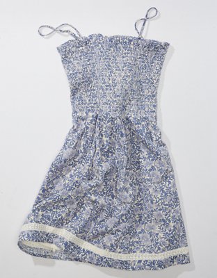 Женские платья American Eagle AE Smockin' On Sunshine Strapless Dress