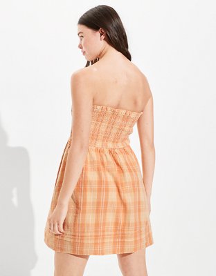 Женские платья American Eagle AE Smockin' On Sunshine Strapless Dress — фото 2