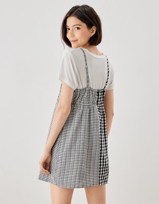 Женские платья American Eagle AE Plaid Cami Mini Dress — фото 2