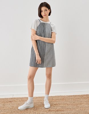 Женские платья American Eagle AE Plaid Cami Mini Dress — фото 5