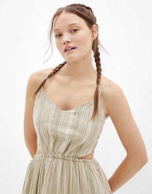 AE Striped Cut-Out Beach Dress