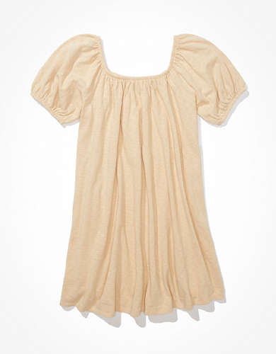 AE Beachy Puff-Sleeve Mini Dress