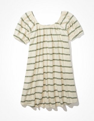 AE Beachy vestido corto con mangas abombadas