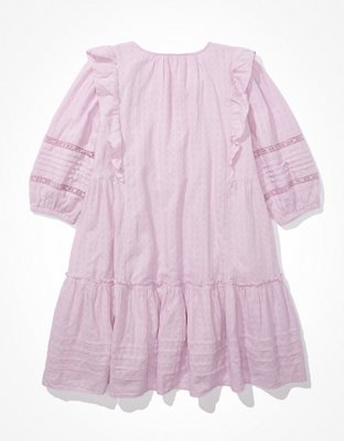 AE Pintuck Ruffle Babydoll Mini Dress