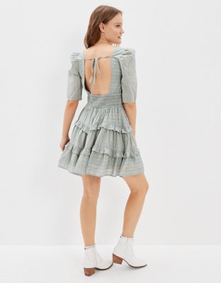 AE Ruched Fit & Flare Mini Dress