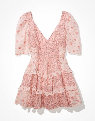 Mama American Eagle Outfitters Floral Ruffle Dress