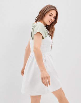 american eagle denim mini dress AE Denim Embroidered Mini Dress Women's Multi M