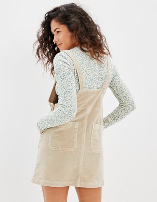 AE Corduroy Overall Mini Dress | American Eagle