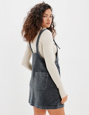 AE Corduroy Overall Mini Dress | American Eagle
