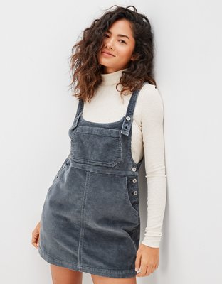 AE Corduroy Overall Mini Dress