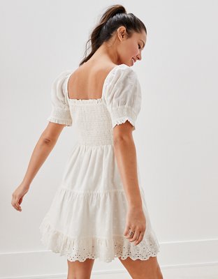 american eagle white dresses