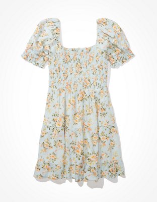 AE Picnic Pretty Puff-Sleeve Dress