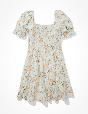 AE Picnic Pretty Puff-Sleeve Dress