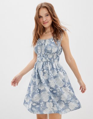 ワンピース Womens Cinched  Mini Dress AE Easy Cinched-Waist Mini Dress