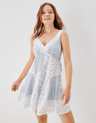 AE Lace Inset Mini Dress | American Eagle