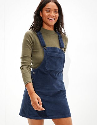 Overall shop mini dress