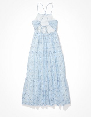 AE Floral Apron Neck Midi Dress