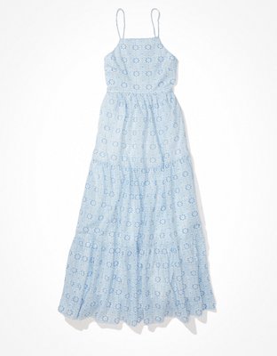AE Floral Apron Neck Midi Dress