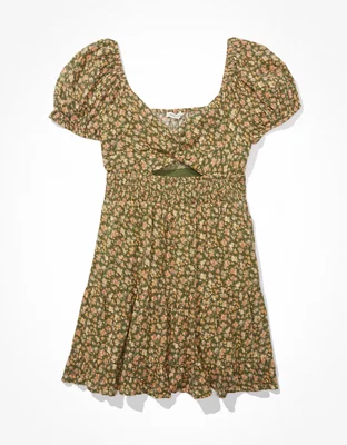 AE Cut-Out Twist-Front Mini Dress