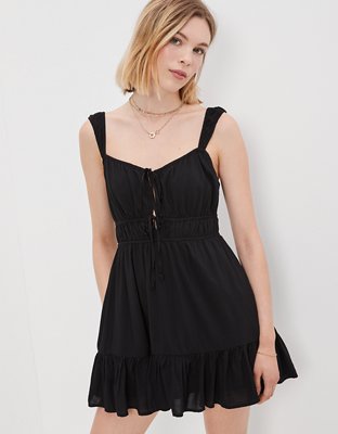 Женские платья American Eagle AE Silky Tie-Front Mini Dress — фото 5