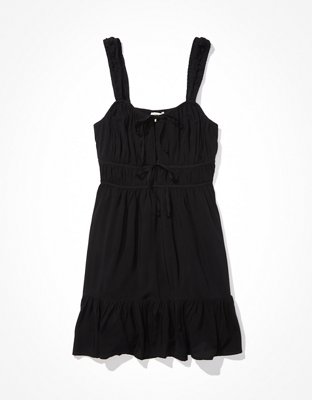 AE Silky Tie-Front Mini Dress
