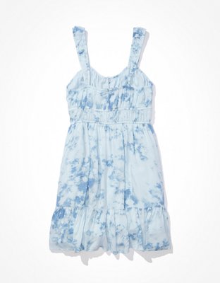 AE Silky Tie-Front Mini Dress