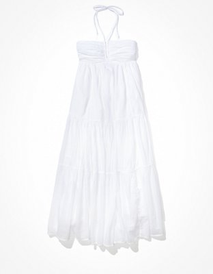 Женские платья American Eagle AE Ruched Halter Midi Dress — фото 3