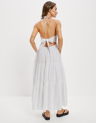 Женские платья American Eagle AE Ruched Halter Midi Dress — фото 2
