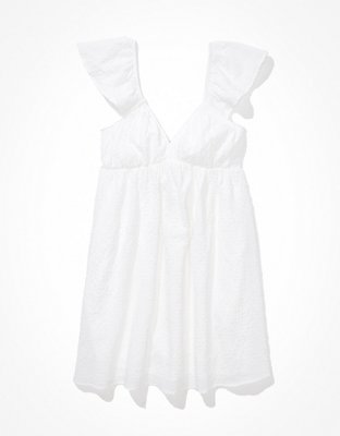 AE Flutter-Sleeve Mini Dress