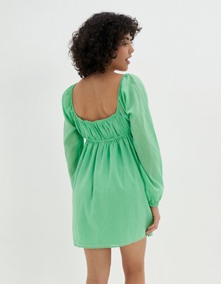 blue bow mini dress Delancey Bow Mini Dress