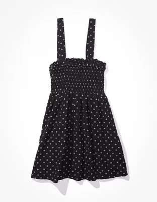 AE Smocked Cross-Back Mini Dress