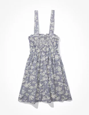 AE Smocked Cross-Back Mini Dress